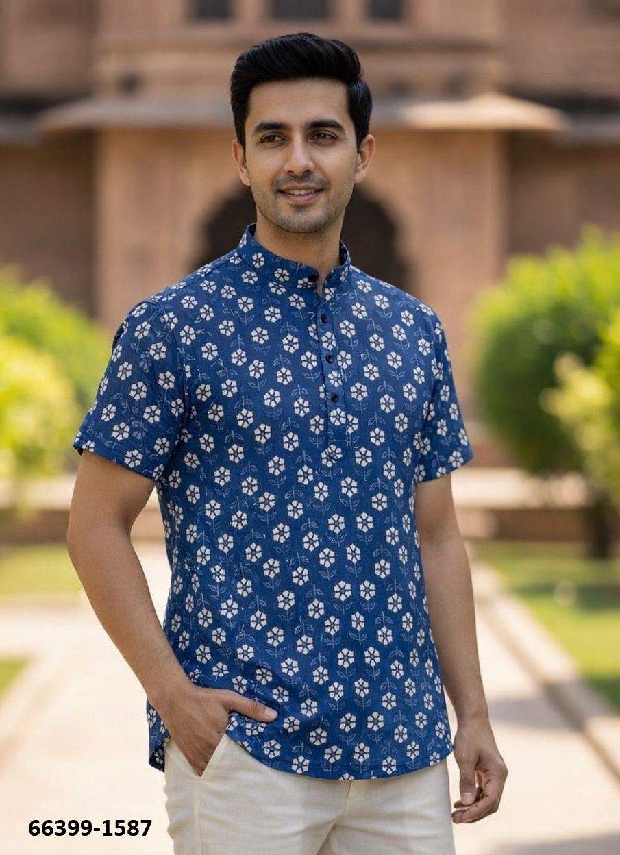 SUMMER KURTA - Catalog # 66399 (Set of 8 Men's Ethnic Wear) SUMMER KURTA - Catalog # 66399 (Set of 8 Men's Ethnic Wear)