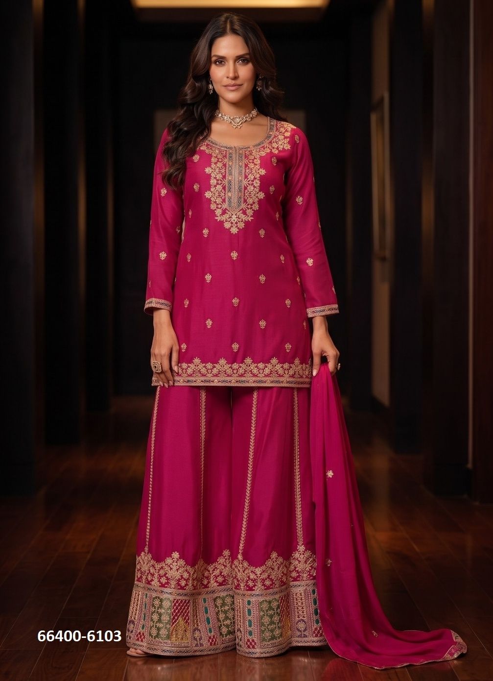 KATHAA - Catalog # 66400 (Set of 3 Readymade Salwar Suits) KATHAA - Catalog # 66400 (Set of 3 Readymade Salwar Suits)