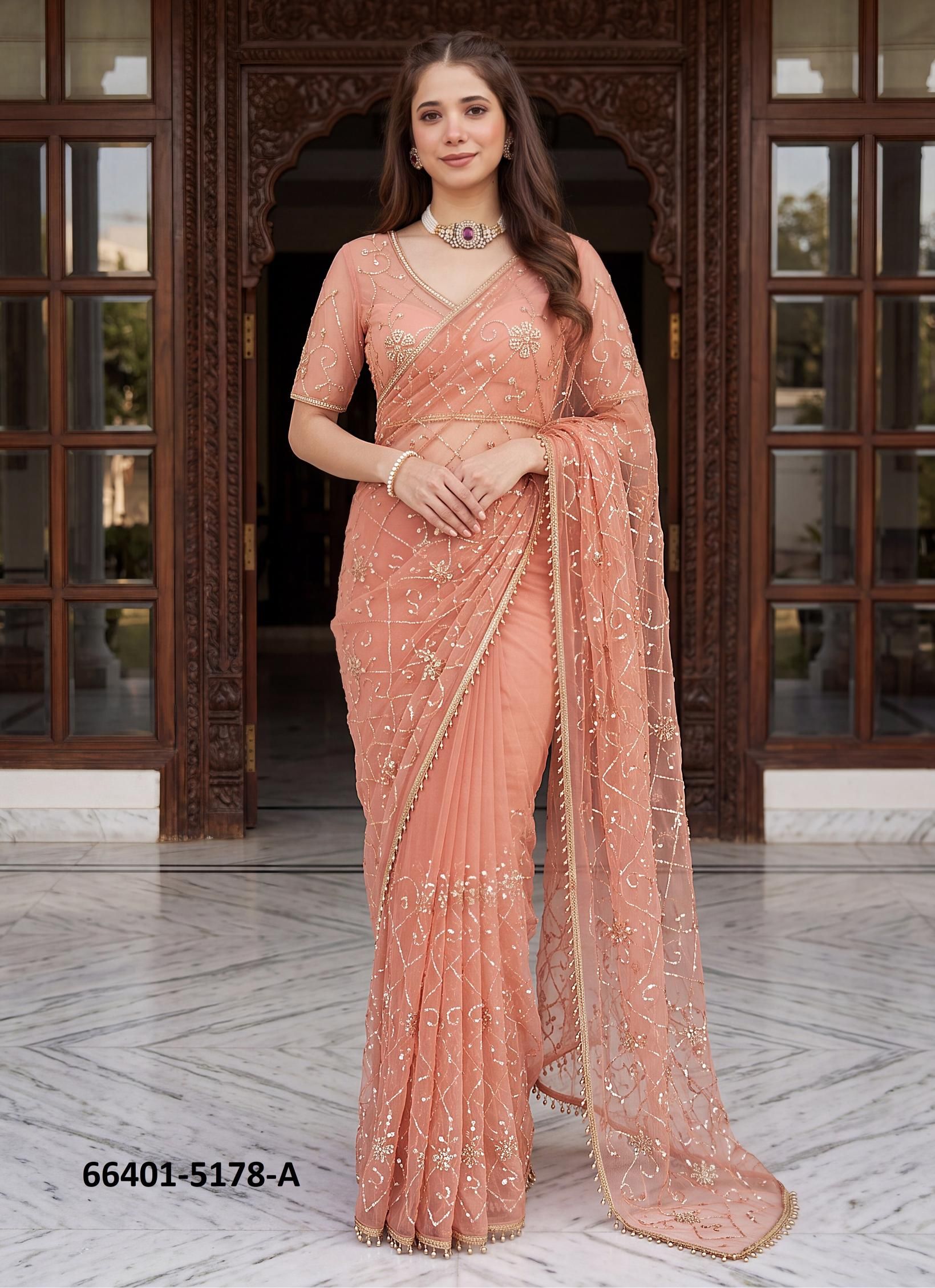 SERIES 5178 - Catalog # 66401 (Set of 7 Sarees) SERIES 5178 - Catalog # 66401 (Set of 7 Sarees)