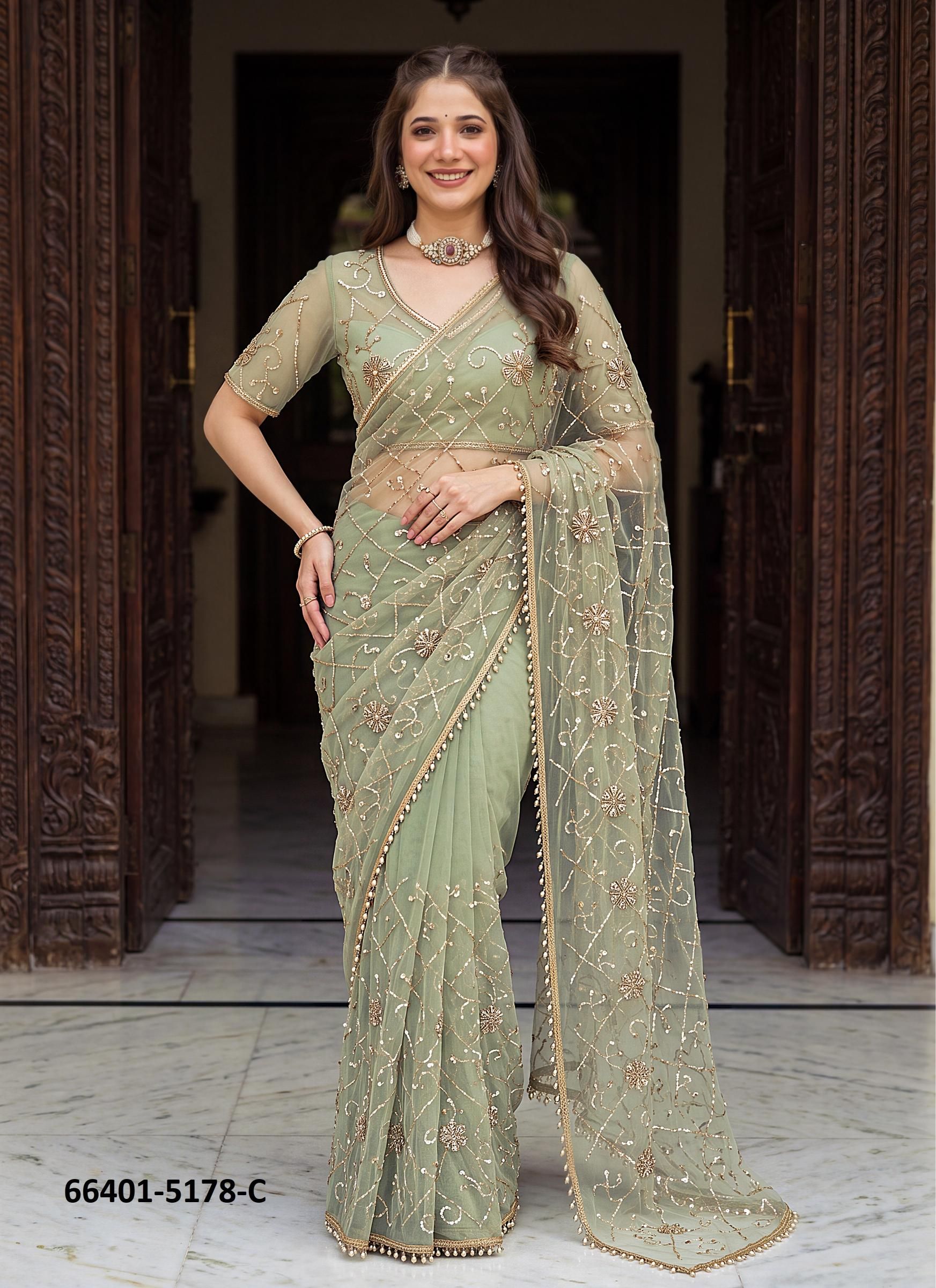 SERIES 5178 - Catalog # 66401 (Set of 7 Sarees) SERIES 5178 - Catalog # 66401 (Set of 7 Sarees)
