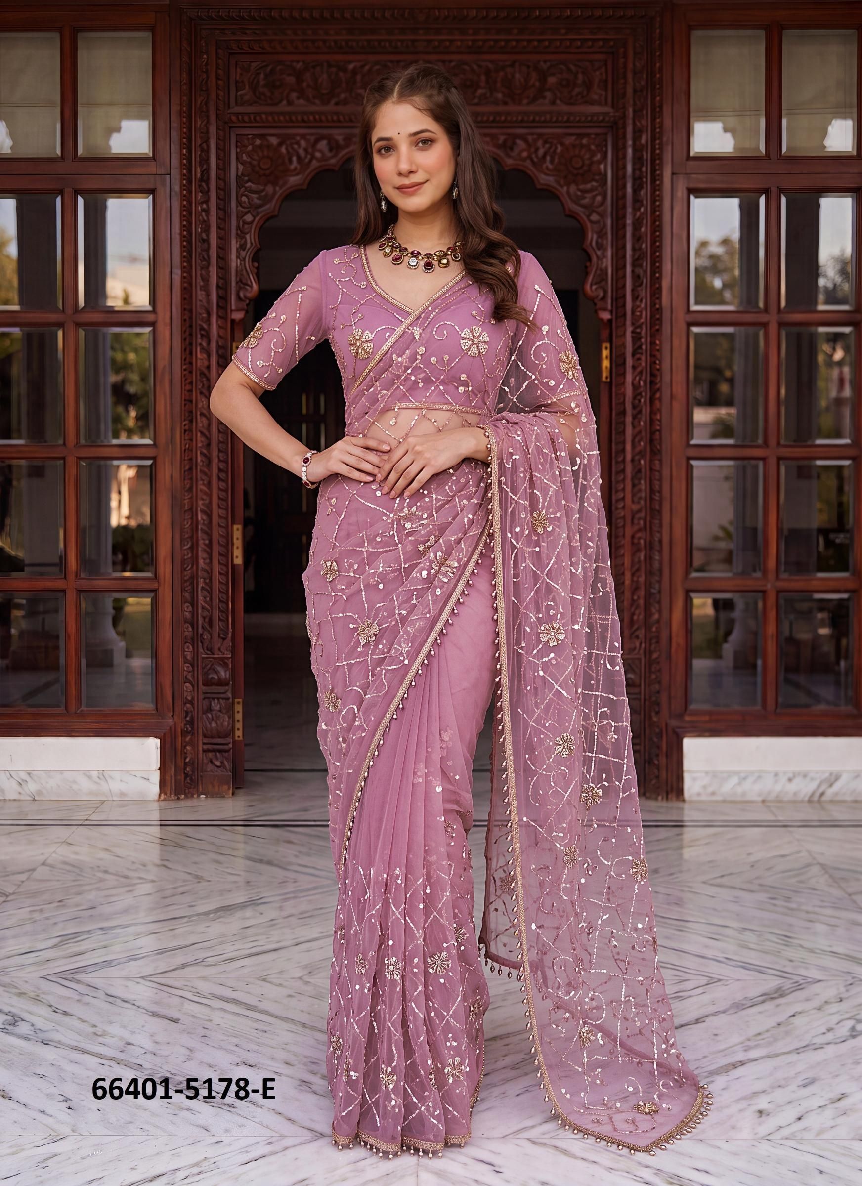 SERIES 5178 - Catalog # 66401 (Set of 7 Sarees) SERIES 5178 - Catalog # 66401 (Set of 7 Sarees)