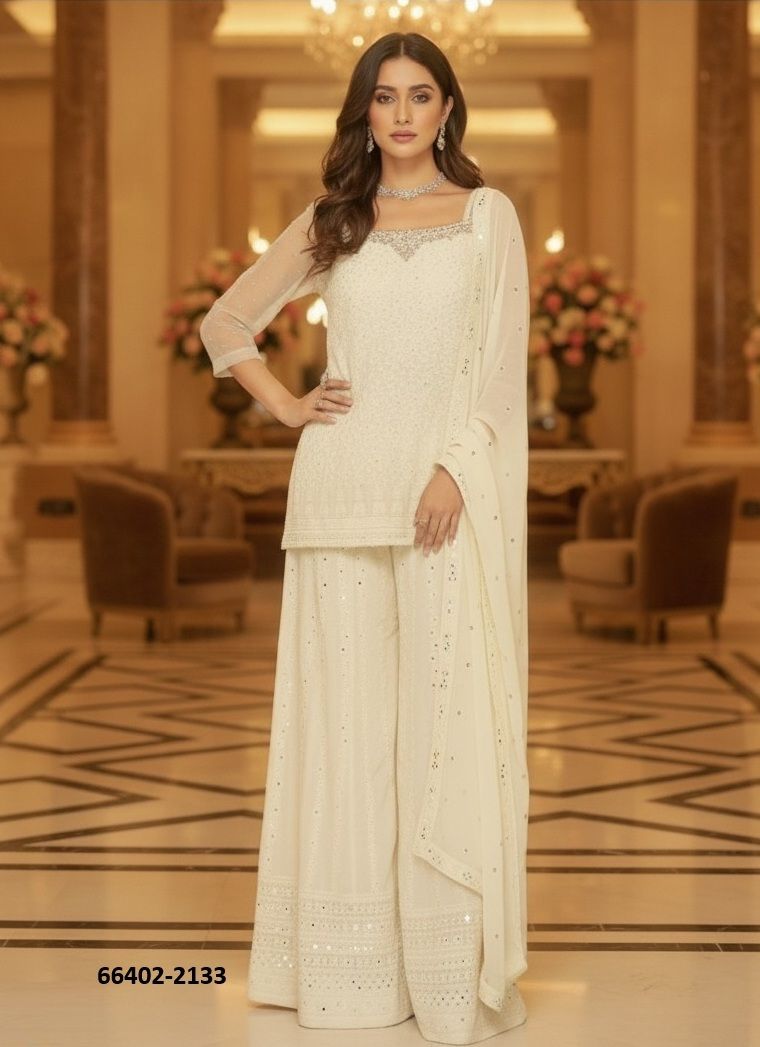 2132 TO 2134 - Catalog # 66402 (Set of 3 Readymade Salwar Suits)