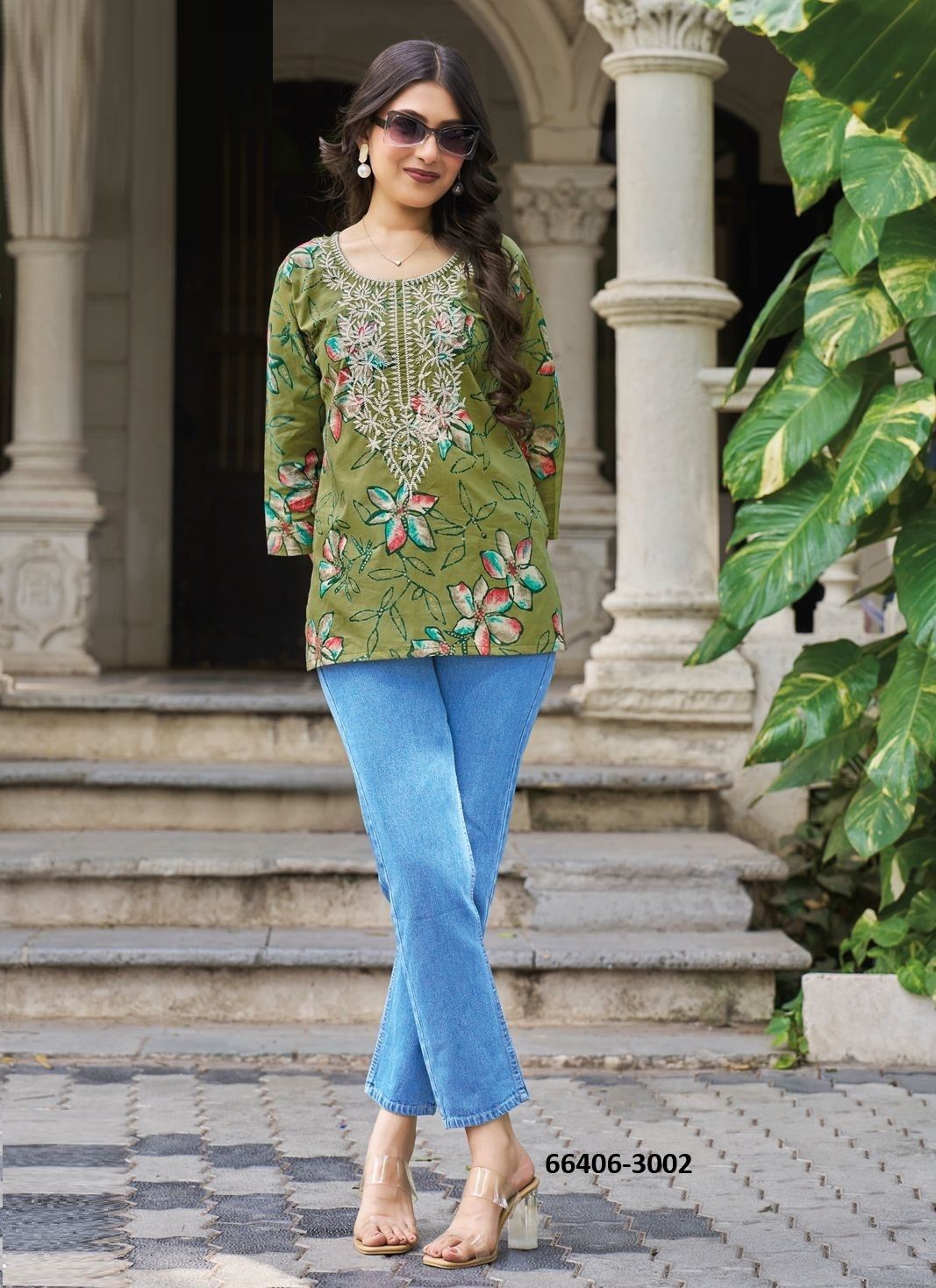 SUMMER SHINE 3 - Catalog # 66406 (Set of 8 Readymade Women's Kurtis / Tops) SUMMER SHINE 3 - Catalog # 66406 (Set of 8 Readymade Women's Kurtis / Tops)