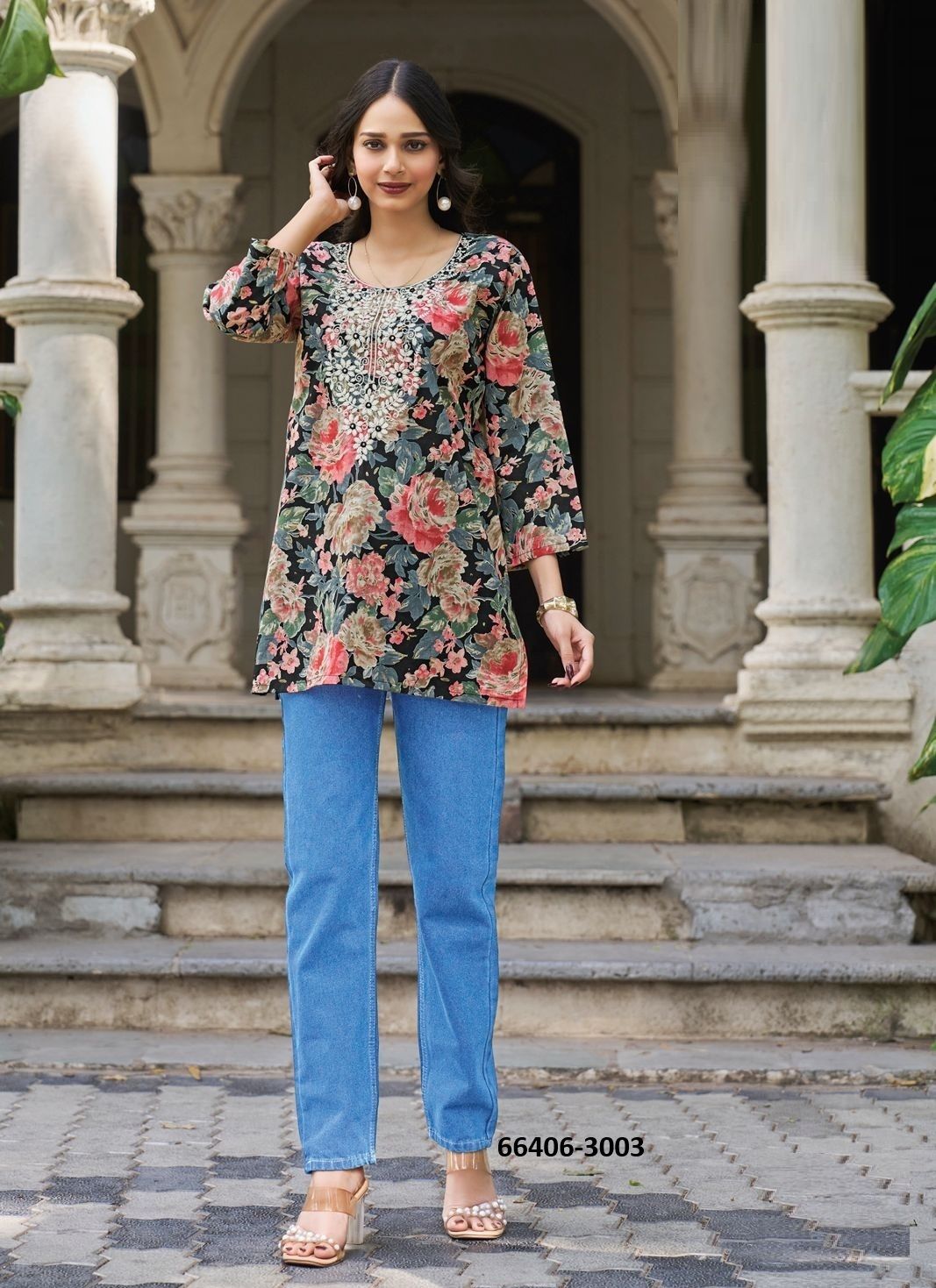 SUMMER SHINE 3 - Catalog # 66406 (Set of 8 Readymade Women's Kurtis / Tops) SUMMER SHINE 3 - Catalog # 66406 (Set of 8 Readymade Women's Kurtis / Tops)