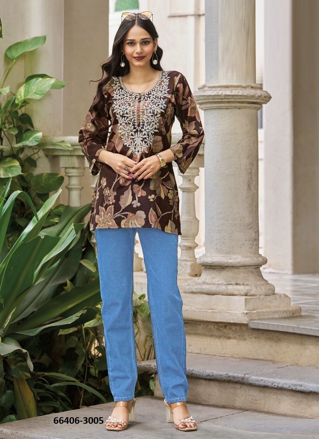 SUMMER SHINE 3 - Catalog # 66406 (Set of 8 Readymade Women's Kurtis / Tops) SUMMER SHINE 3 - Catalog # 66406 (Set of 8 Readymade Women's Kurtis / Tops)