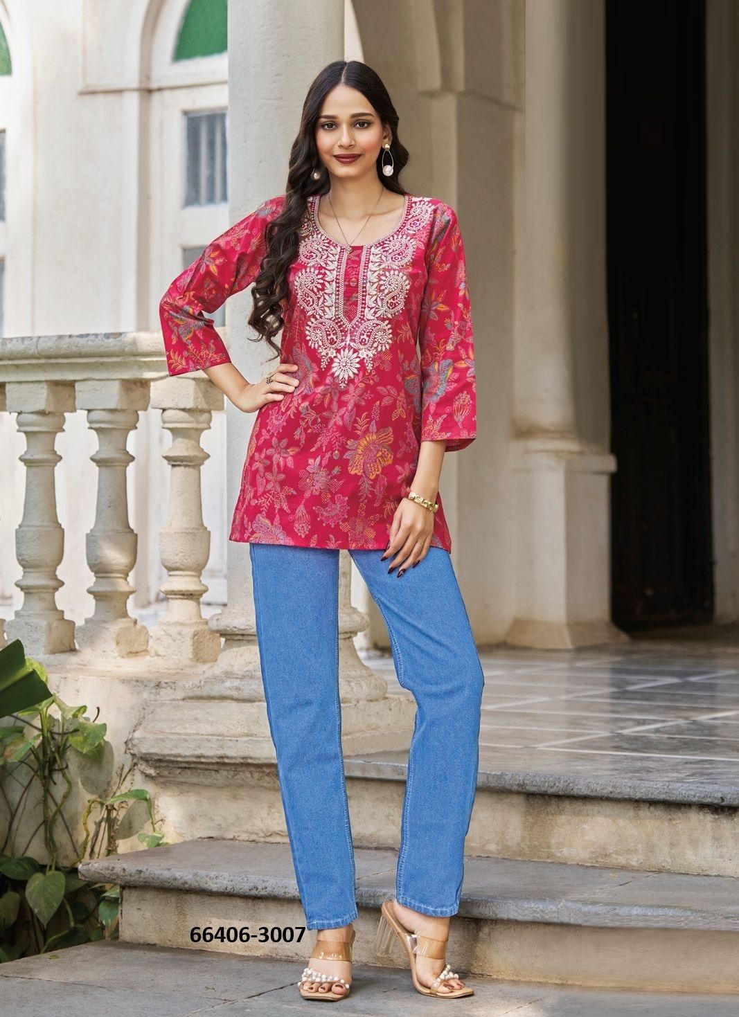 SUMMER SHINE 3 - Catalog # 66406 (Set of 8 Readymade Women's Kurtis / Tops) SUMMER SHINE 3 - Catalog # 66406 (Set of 8 Readymade Women's Kurtis / Tops)