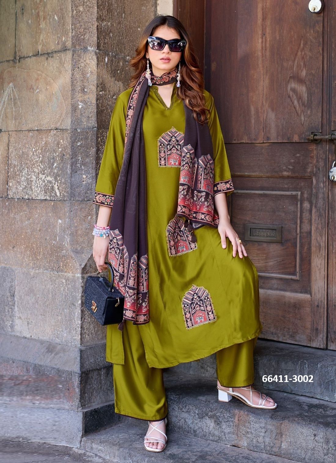 ROYAL QUEEN - Catalog # 66411 (Set of 4 Readymade Salwar Suits)