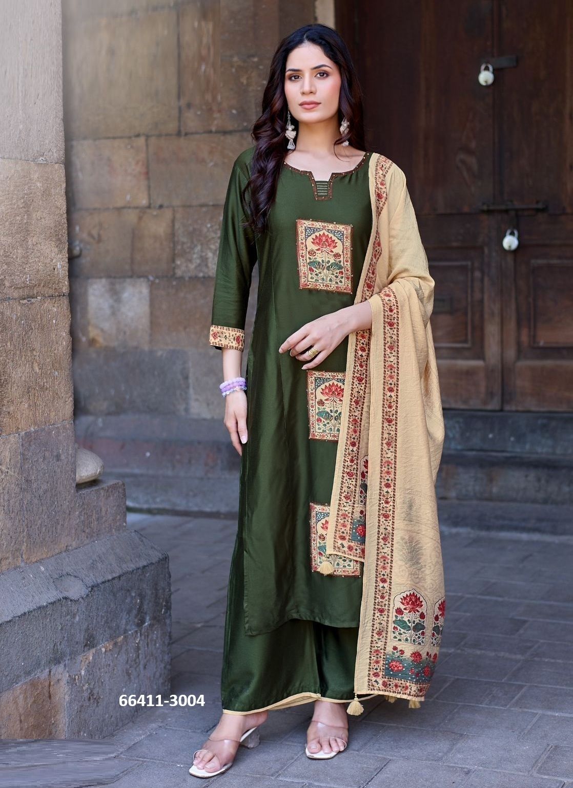 ROYAL QUEEN - Catalog # 66411 (Set of 4 Readymade Salwar Suits)