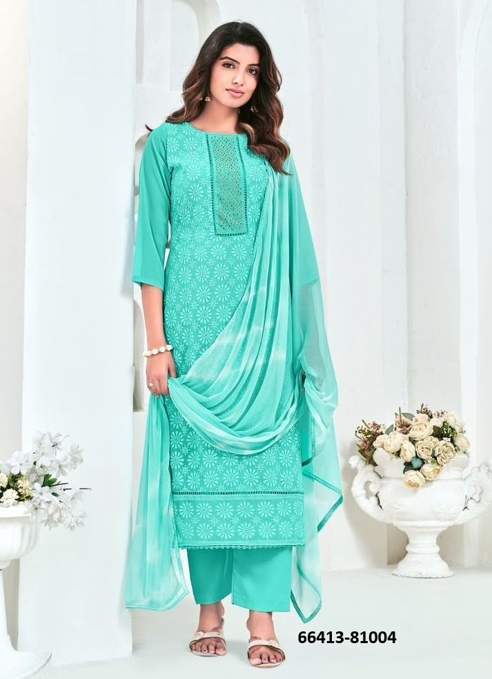 ZULFAT 7 - Catalog # 66413 (Set of 8 Readymade Salwar Suits) ZULFAT 7 - Catalog # 66413 (Set of 8 Readymade Salwar Suits)