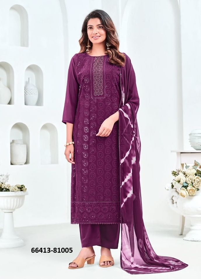 ZULFAT 7 - Catalog # 66413 (Set of 8 Readymade Salwar Suits) ZULFAT 7 - Catalog # 66413 (Set of 8 Readymade Salwar Suits)