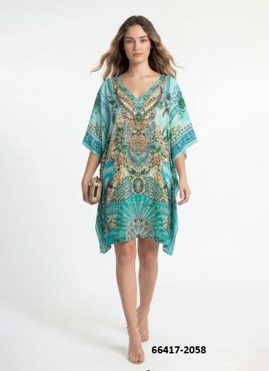 SILK PONCHO 8 - Catalog # 66417 (Set of 8 Kaftans / Ponchos) SILK PONCHO 8 - Catalog # 66417 (Set of 8 Kaftans / Ponchos)