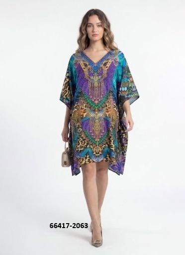 SILK PONCHO 8 - Catalog # 66417 (Set of 8 Kaftans / Ponchos) SILK PONCHO 8 - Catalog # 66417 (Set of 8 Kaftans / Ponchos)
