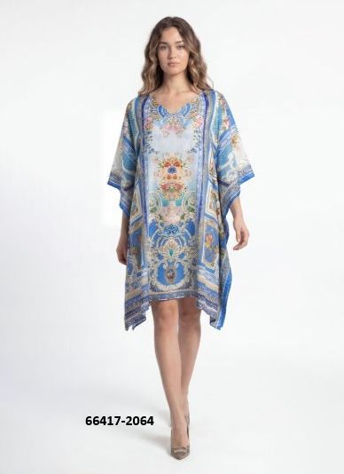SILK PONCHO 8 - Catalog # 66417 (Set of 8 Kaftans / Ponchos) SILK PONCHO 8 - Catalog # 66417 (Set of 8 Kaftans / Ponchos)