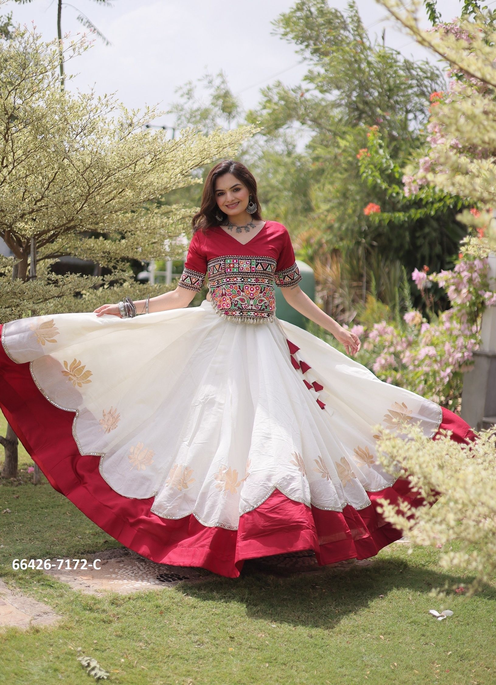 SERIES 7172 - Catalog # 66426 (Set of 10 Readymade Lehengas)