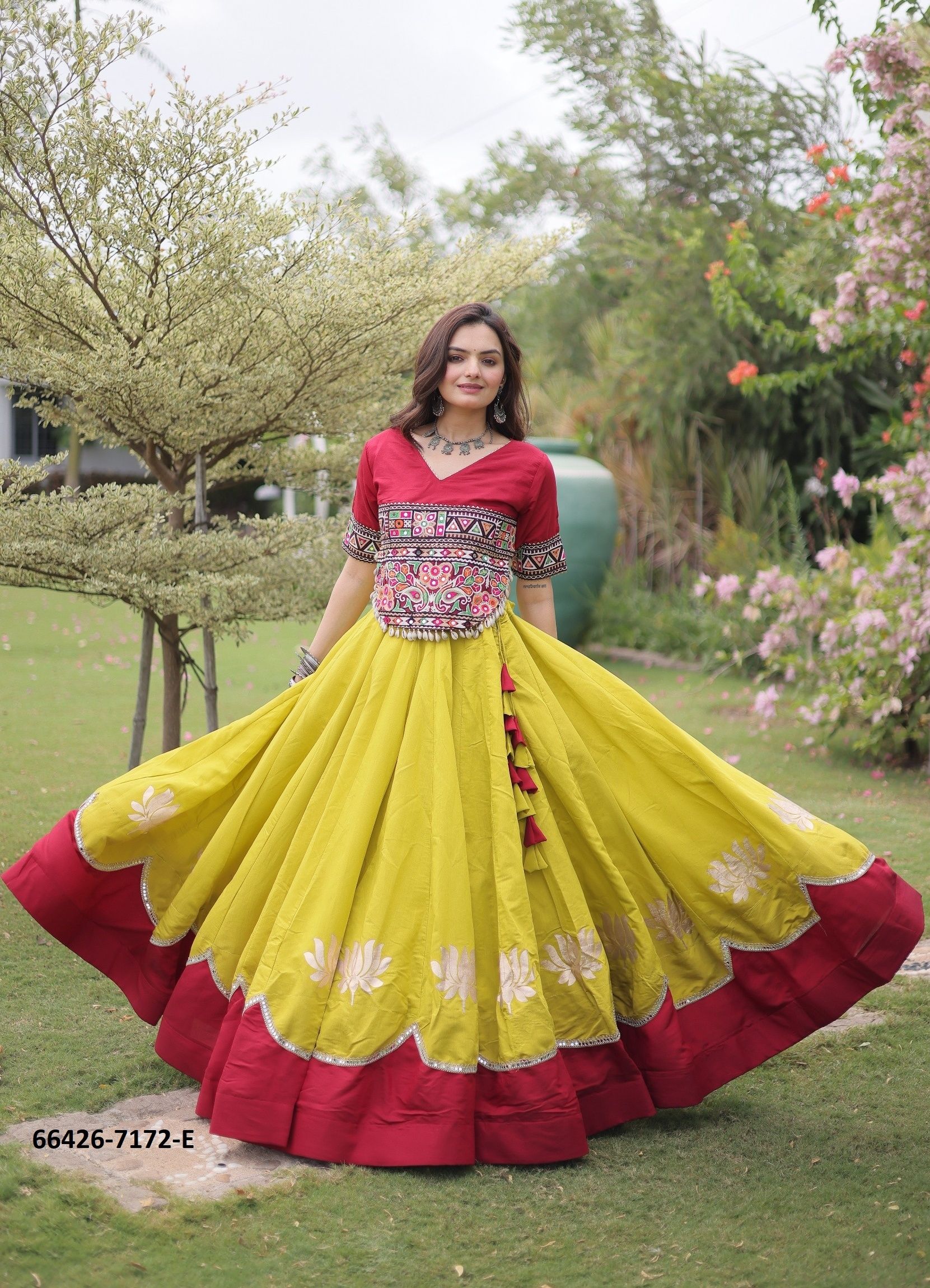 SERIES 7172 - Catalog # 66426 (Set of 10 Readymade Lehengas)