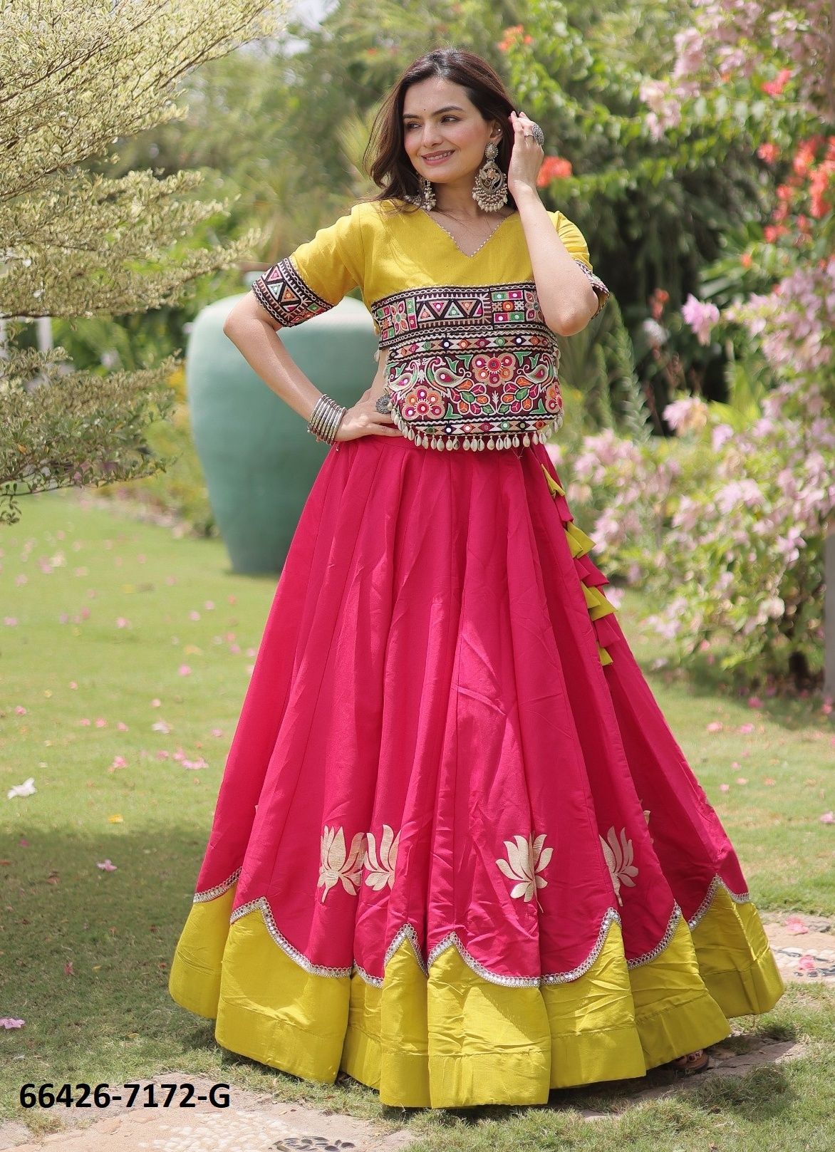 SERIES 7172 - Catalog # 66426 (Set of 10 Readymade Lehengas)