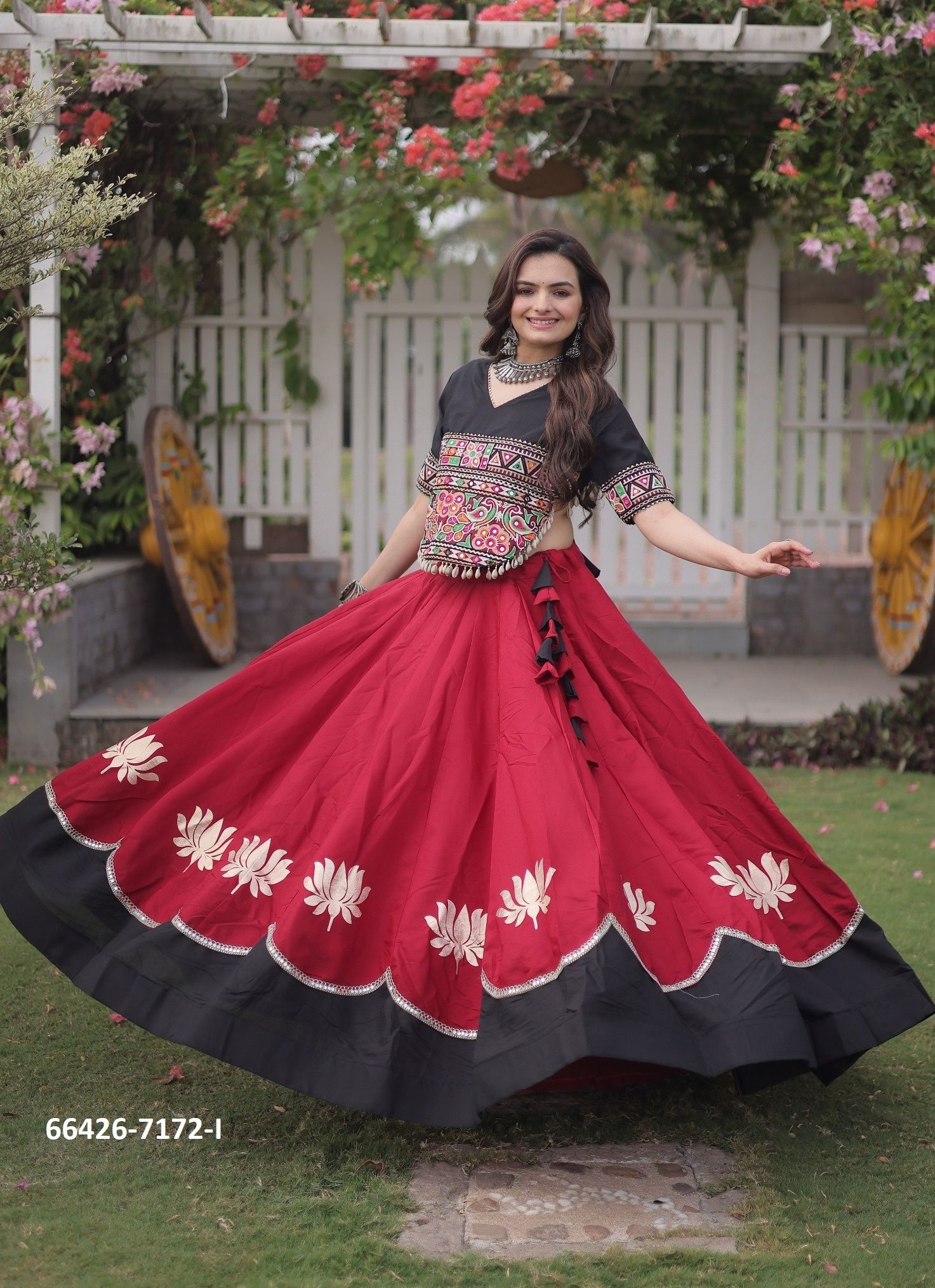 SERIES 7172 - Catalog # 66426 (Set of 10 Readymade Lehengas)