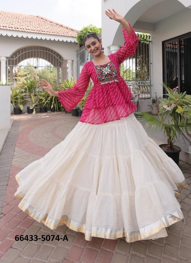 SERIES 5074 - Catalog # 66433 (Set of 3 Readymade Lehengas) SERIES 5074 - Catalog # 66433 (Set of 3 Readymade Lehengas)