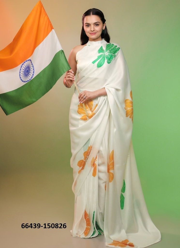 TIRANGA SAREES - Catalog # 66439 (Set of 6 Sarees) TIRANGA SAREES - Catalog # 66439 (Set of 6 Sarees)