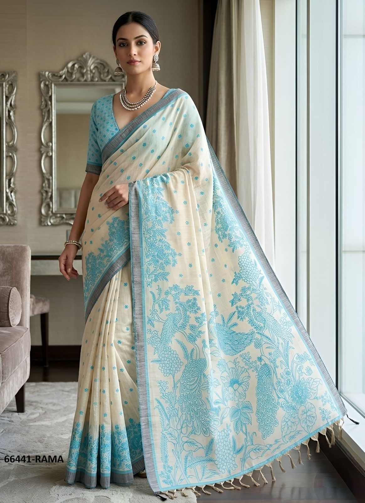SUJAL 2 - Catalog # 66441 (Set of 5 Sarees) SUJAL 2 - Catalog # 66441 (Set of 5 Sarees)