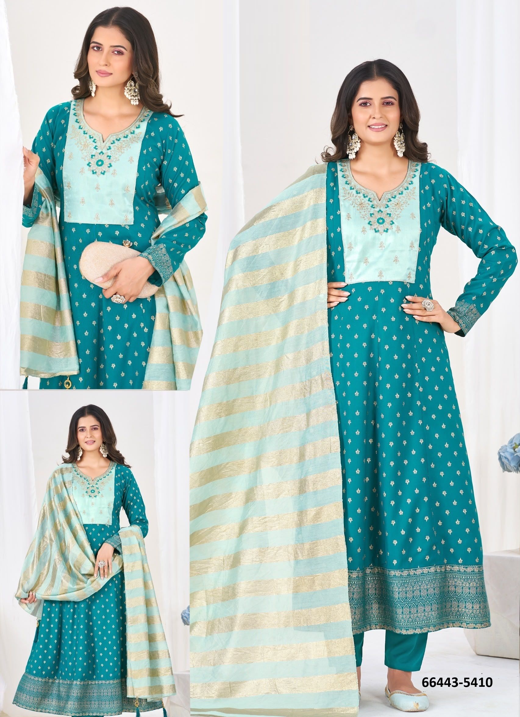 ROYAL QUEEN - Catalog # 66443 (Set of 12 SIZE-SETS [Readymade Salwar Suits])