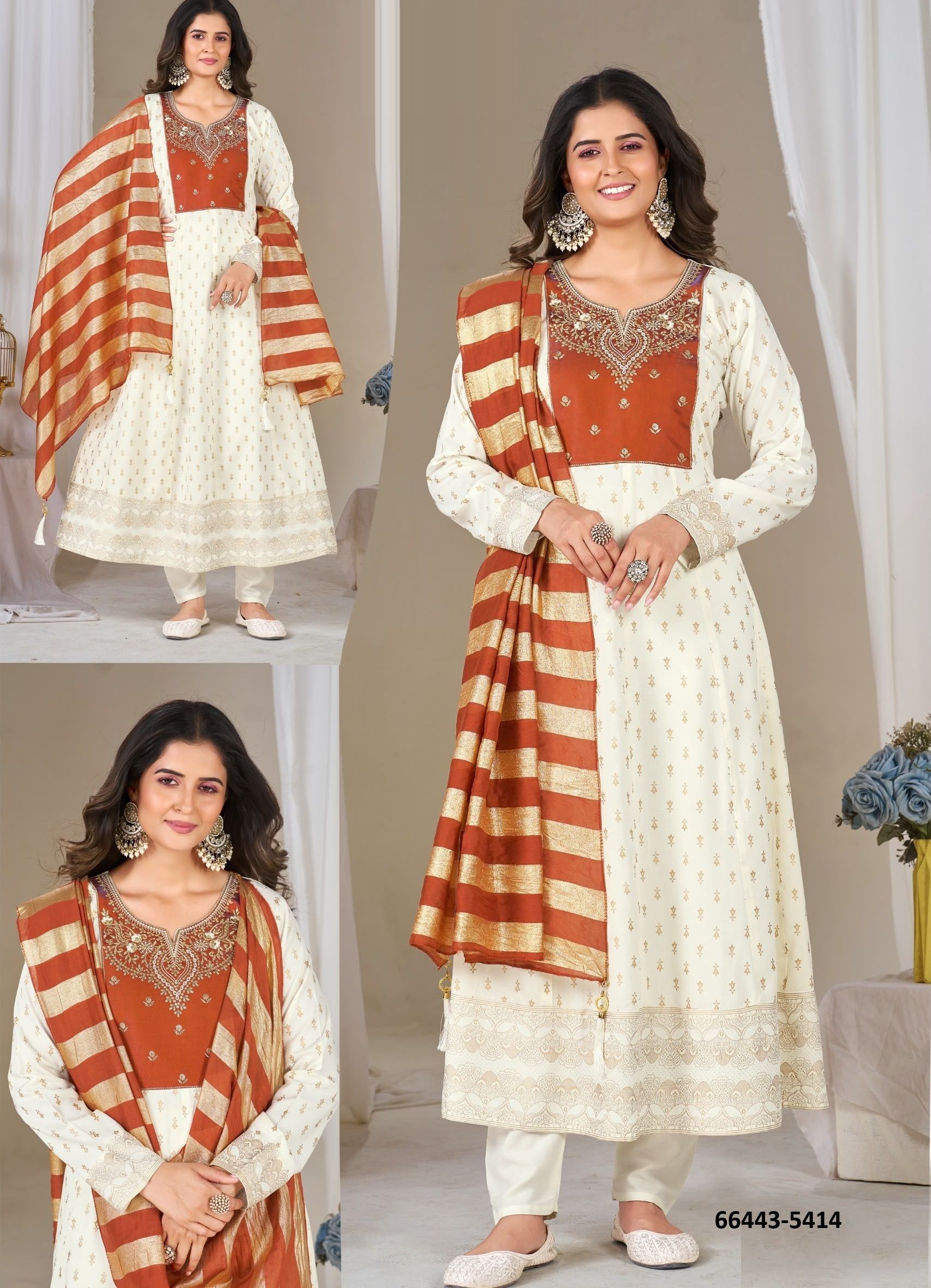 ROYAL QUEEN - Catalog # 66443 (Set of 12 SIZE-SETS [Readymade Salwar Suits])
