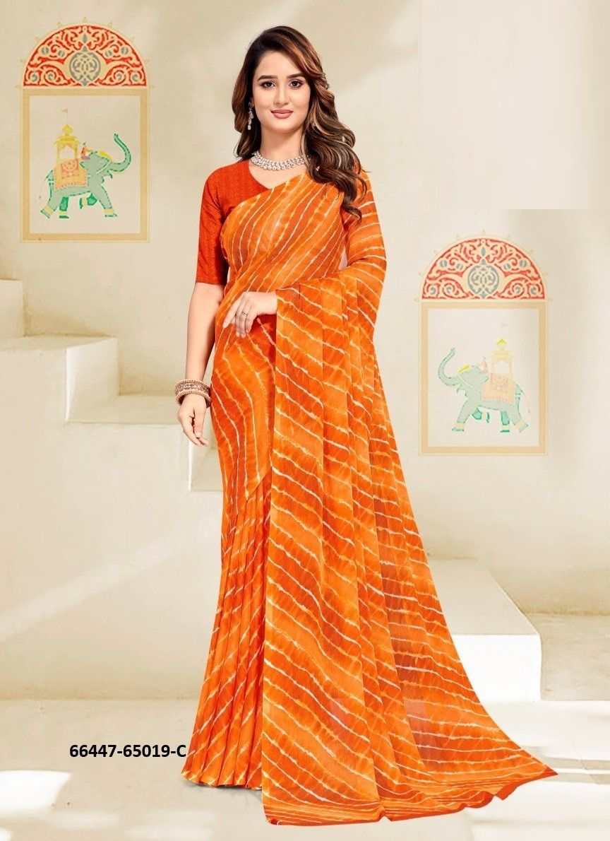 SUPER STAR CHIFFON 258 - Catalog # 66447 (Set of 6 Sarees) SUPER STAR CHIFFON 258 - Catalog # 66447 (Set of 6 Sarees)