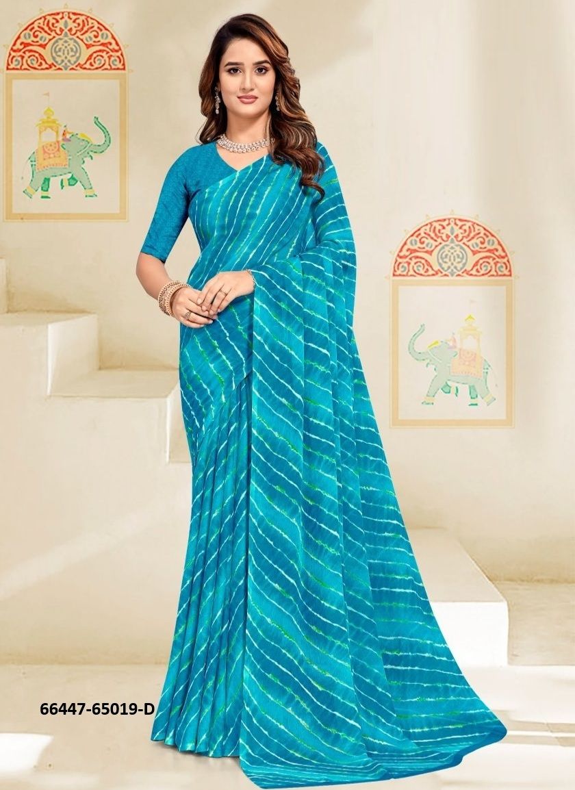 SUPER STAR CHIFFON 258 - Catalog # 66447 (Set of 6 Sarees) SUPER STAR CHIFFON 258 - Catalog # 66447 (Set of 6 Sarees)