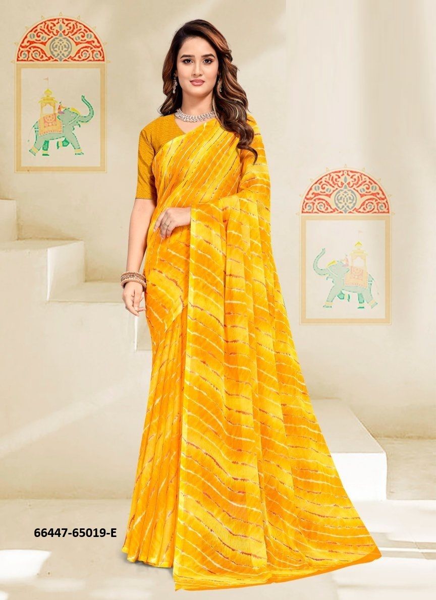 SUPER STAR CHIFFON 258 - Catalog # 66447 (Set of 6 Sarees) SUPER STAR CHIFFON 258 - Catalog # 66447 (Set of 6 Sarees)