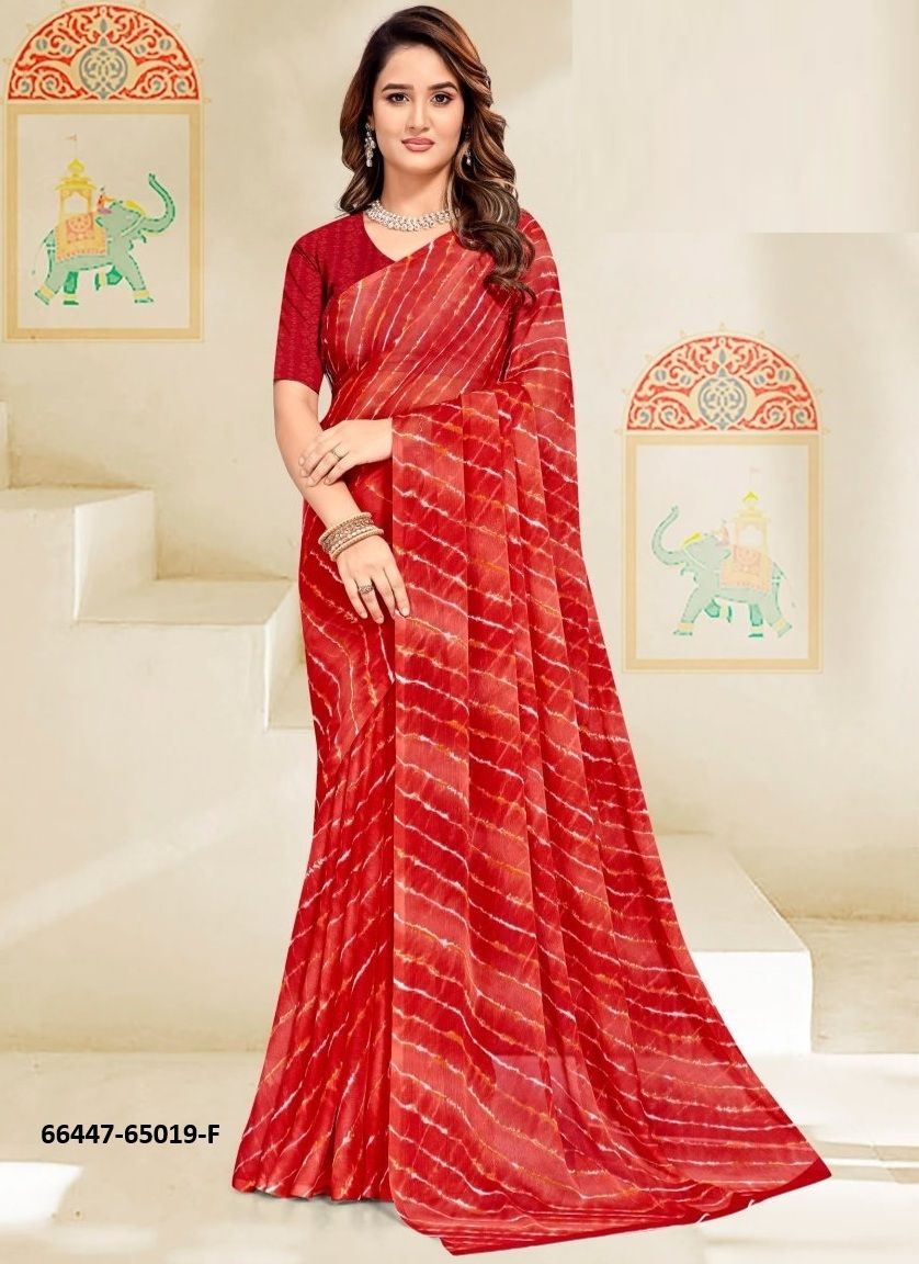 SUPER STAR CHIFFON 258 - Catalog # 66447 (Set of 6 Sarees) SUPER STAR CHIFFON 258 - Catalog # 66447 (Set of 6 Sarees)