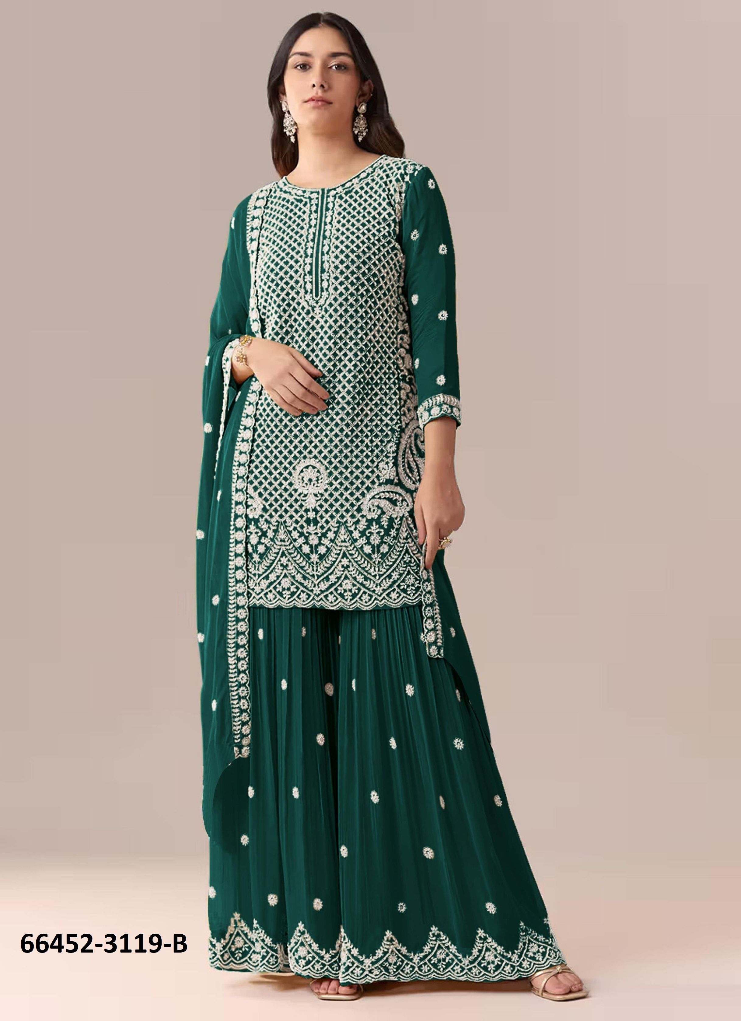 SERIES 3119 - Catalog # 66452 (Set of 4 Semi-Stitched / Un-Stitched Suits) SERIES 3119 - Catalog # 66452 (Set of 4 Semi-Stitched / Un-Stitched Suits)