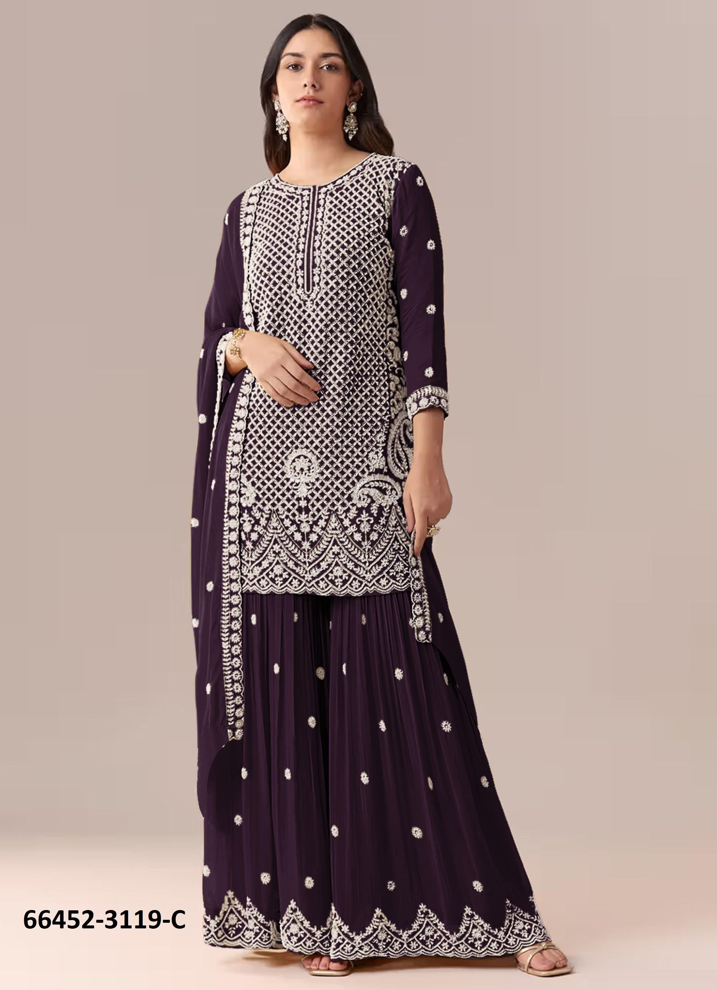 SERIES 3119 - Catalog # 66452 (Set of 4 Semi-Stitched / Un-Stitched Suits) SERIES 3119 - Catalog # 66452 (Set of 4 Semi-Stitched / Un-Stitched Suits)