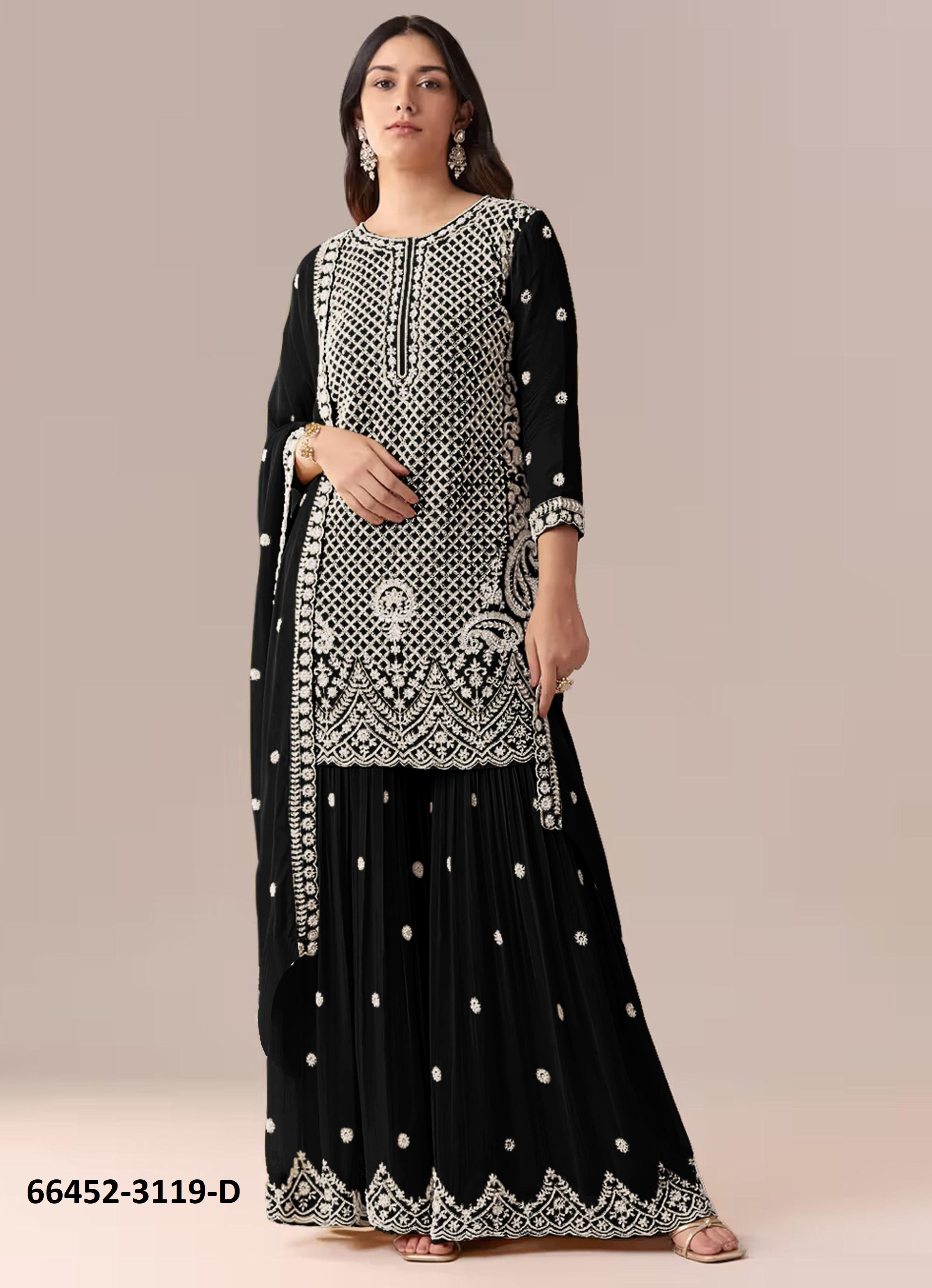 SERIES 3119 - Catalog # 66452 (Set of 4 Semi-Stitched / Un-Stitched Suits) SERIES 3119 - Catalog # 66452 (Set of 4 Semi-Stitched / Un-Stitched Suits)