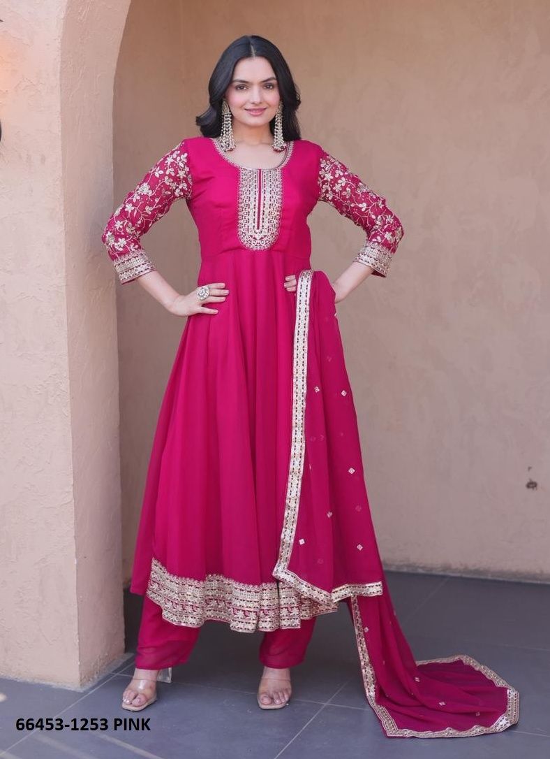 SERIES 1253 - Catalog # 66453 (Set of 2 Readymade Salwar Suits) SERIES 1253 - Catalog # 66453 (Set of 2 Readymade Salwar Suits)