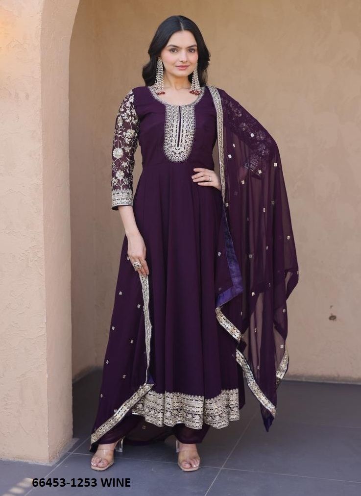 SERIES 1253 - Catalog # 66453 (Set of 2 Readymade Salwar Suits) SERIES 1253 - Catalog # 66453 (Set of 2 Readymade Salwar Suits)