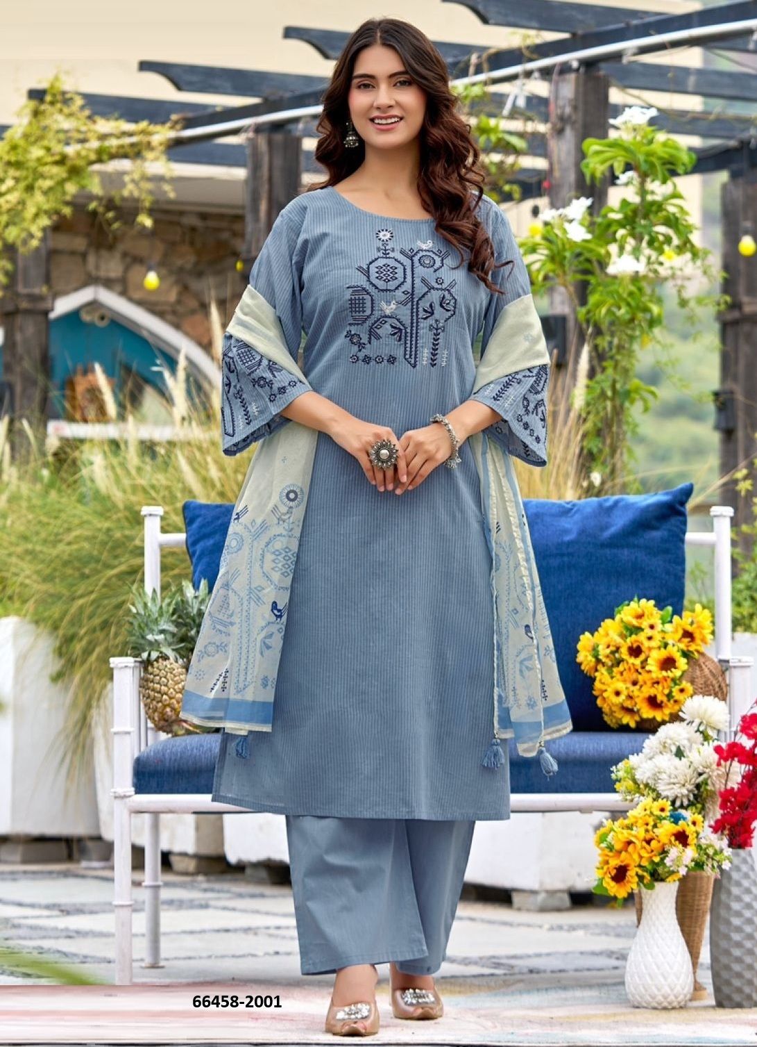 DEEVA - Catalog # 66458 (Set of 5 Readymade Salwar Suits) DEEVA - Catalog # 66458 (Set of 5 Readymade Salwar Suits)