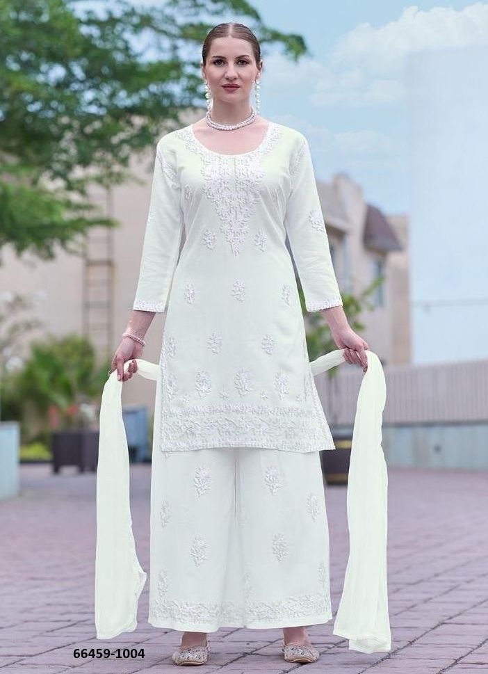 SNOW WHITE 5 - Catalog # 66459 (Set of 6 SIZE-SETS [Readymade Salwar Suits])