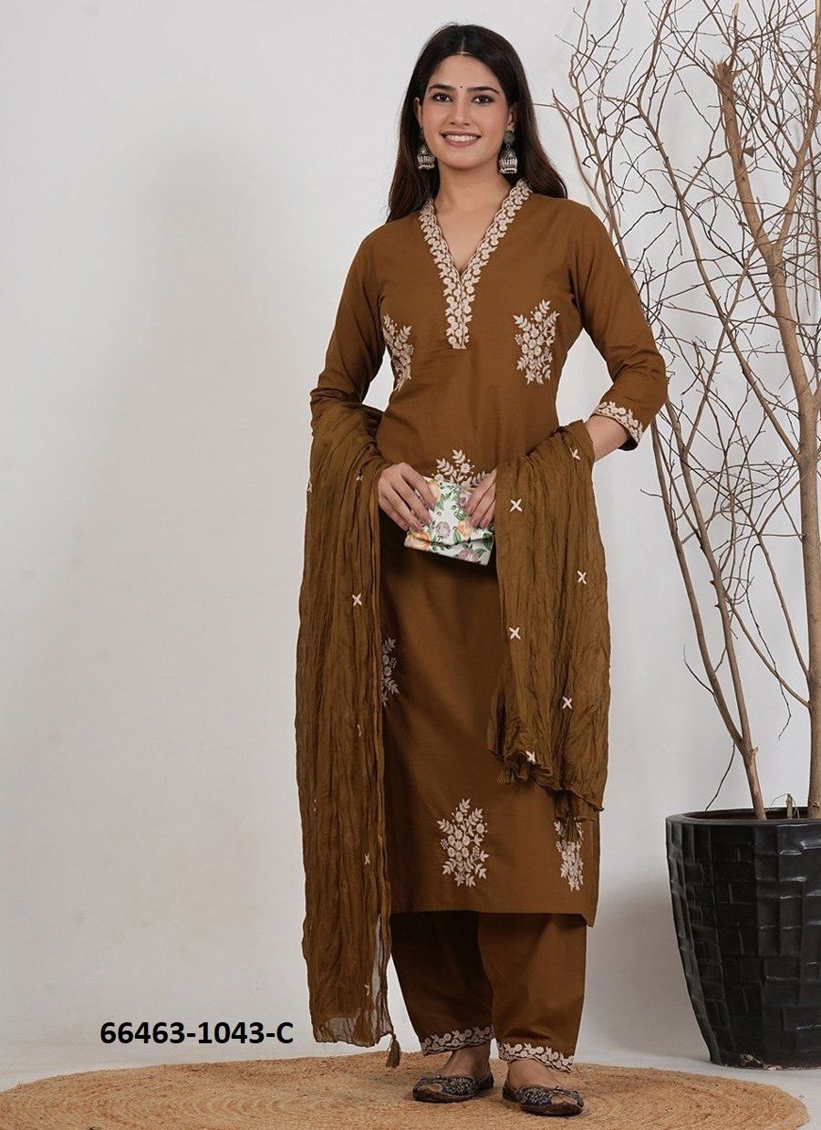 SERIES 1043 - Catalog # 66463 (Set of 3 Readymade Salwar Suits) SERIES 1043 - Catalog # 66463 (Set of 3 Readymade Salwar Suits)