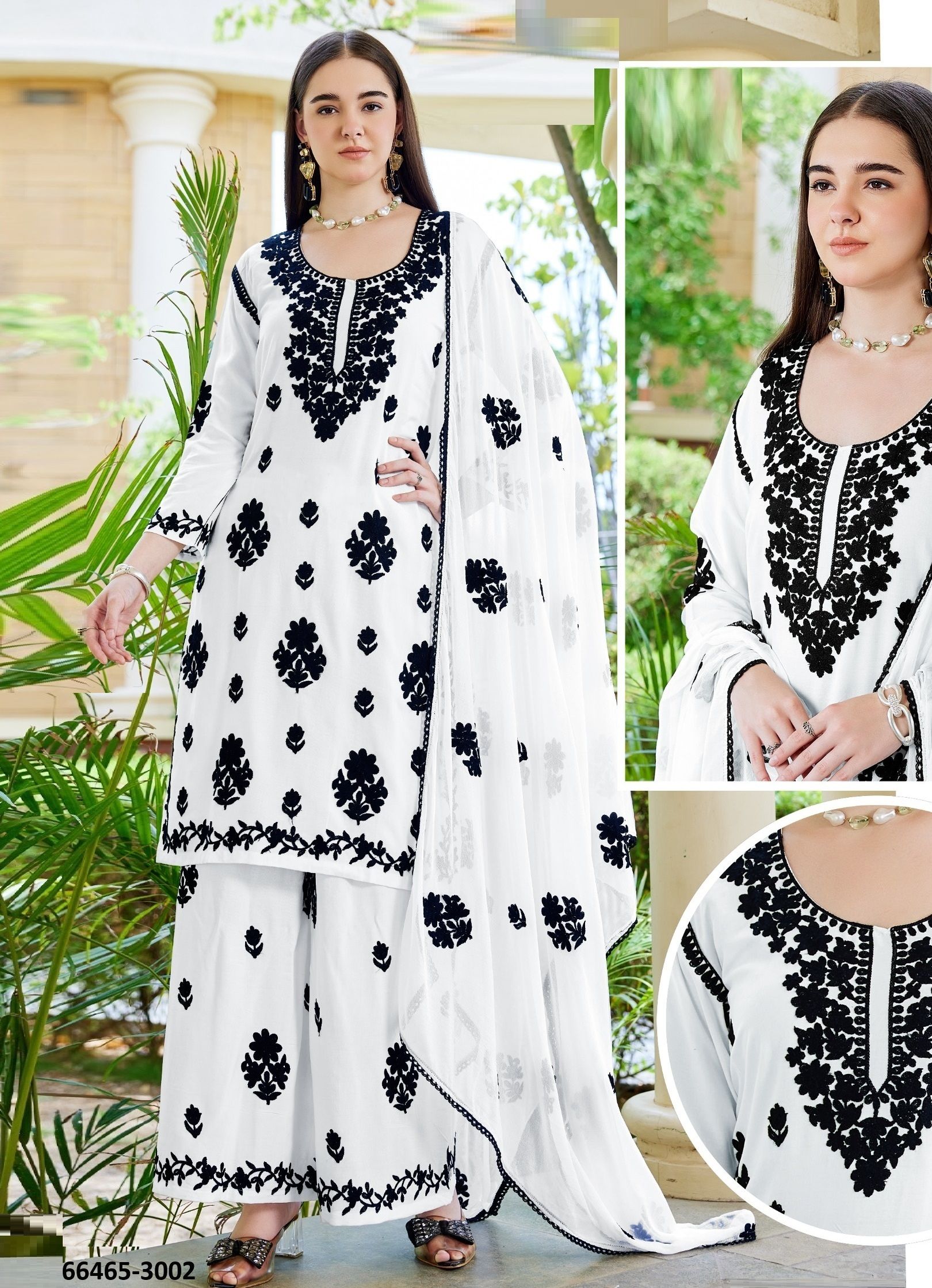 ANEESHA - Catalog # 66465 (Set of 7 SIZE-SETS [Readymade Salwar Suits])