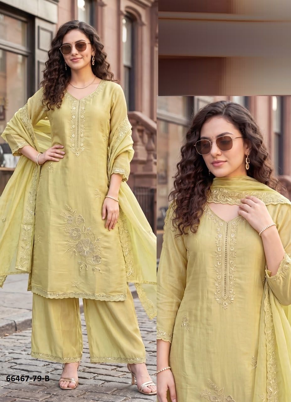SERIES P79 - Catalog # 66467 (Set of 7 SIZE-SETS [Readymade Salwar Suits])