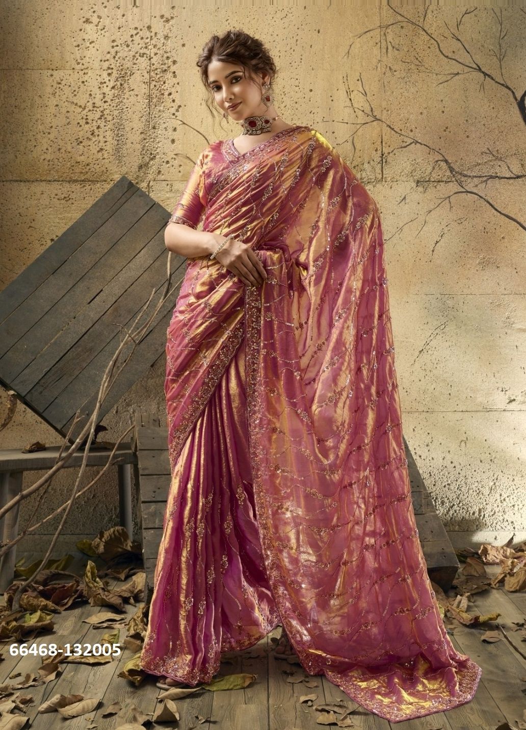 HEIRLOOM RELIC - Catalog # 66468 (Set of 5 Sarees)