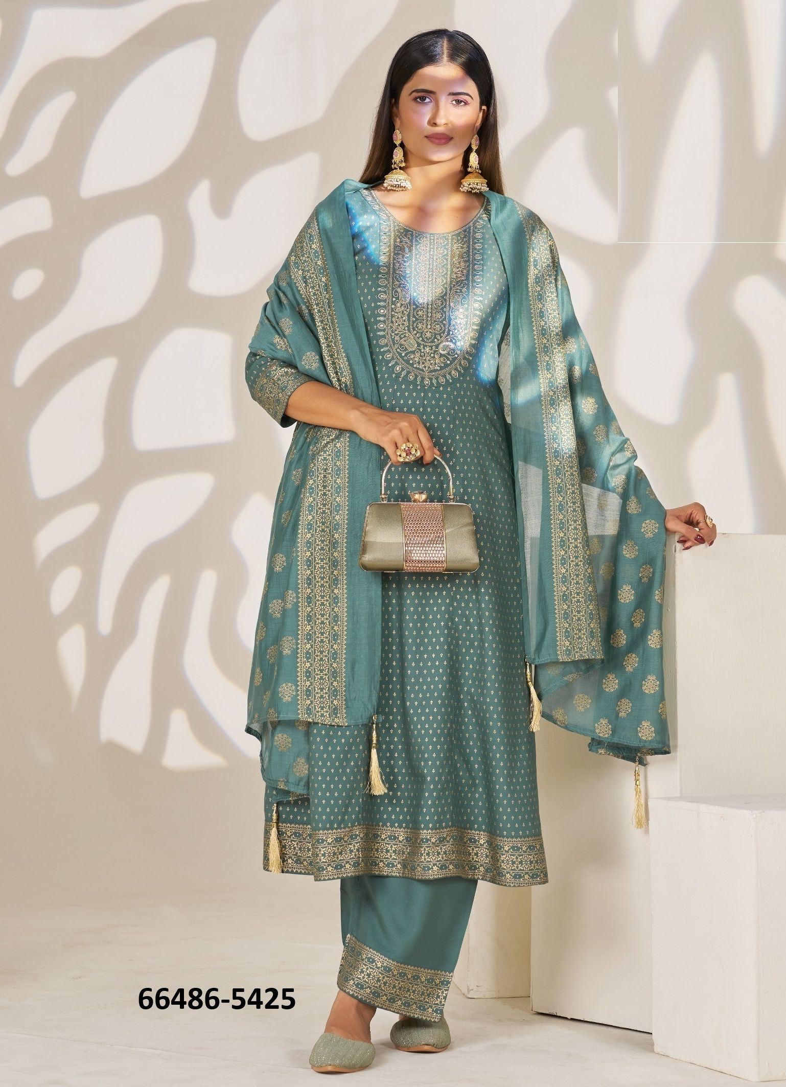 LIGHT OF FESTIVAL - Catalog # 66486 (Set of 42 SIZE-SETS [Readymade Salwar Suits])