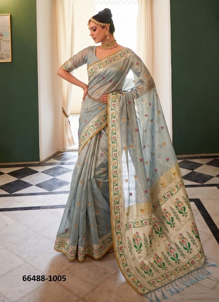 MAHESHWARI SILK - Catalog # 66488 (Set of 6 Sarees)