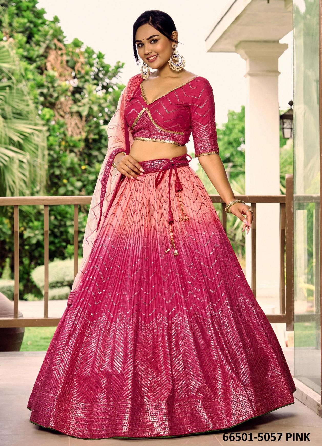 KIMAYA - Catalog # 66501 (Set of 6 Semi-Stitched Lehengas) KIMAYA - Catalog # 66501 (Set of 6 Semi-Stitched Lehengas)