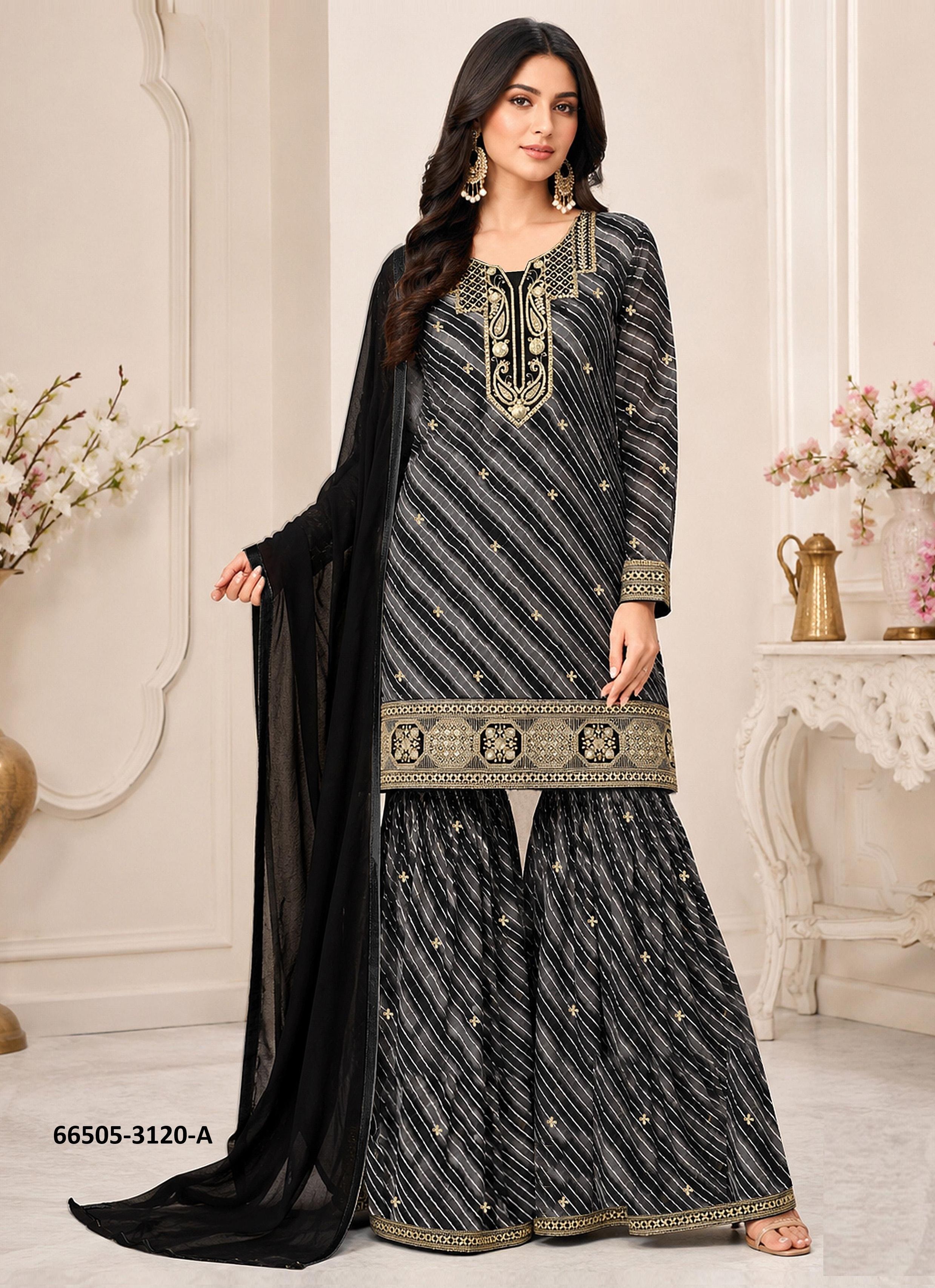 SERIES 3120 - Catalog # 66505 (Set of 4 Readymade Salwar Suits) SERIES 3120 - Catalog # 66505 (Set of 4 Readymade Salwar Suits)
