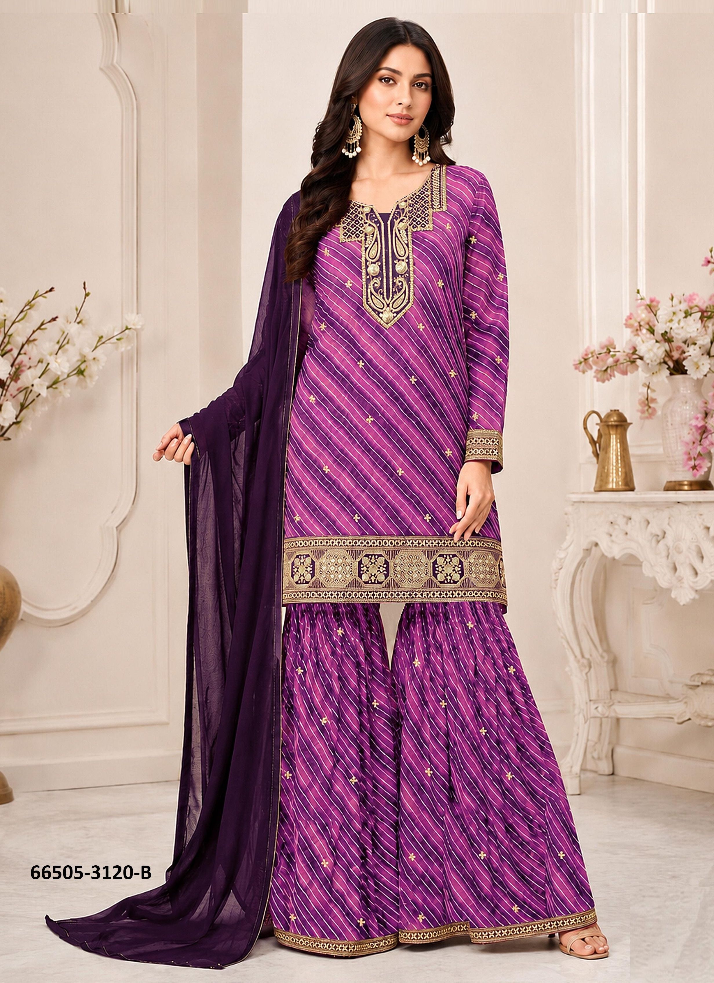 SERIES 3120 - Catalog # 66505 (Set of 4 Readymade Salwar Suits) SERIES 3120 - Catalog # 66505 (Set of 4 Readymade Salwar Suits)