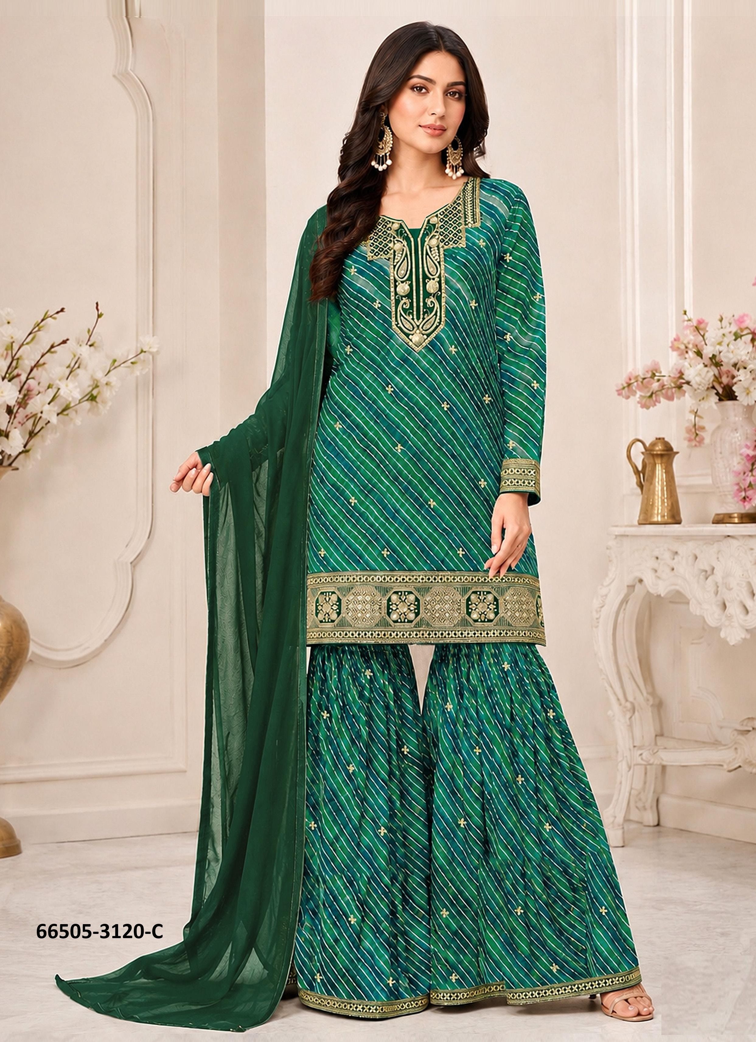 SERIES 3120 - Catalog # 66505 (Set of 4 Readymade Salwar Suits) SERIES 3120 - Catalog # 66505 (Set of 4 Readymade Salwar Suits)