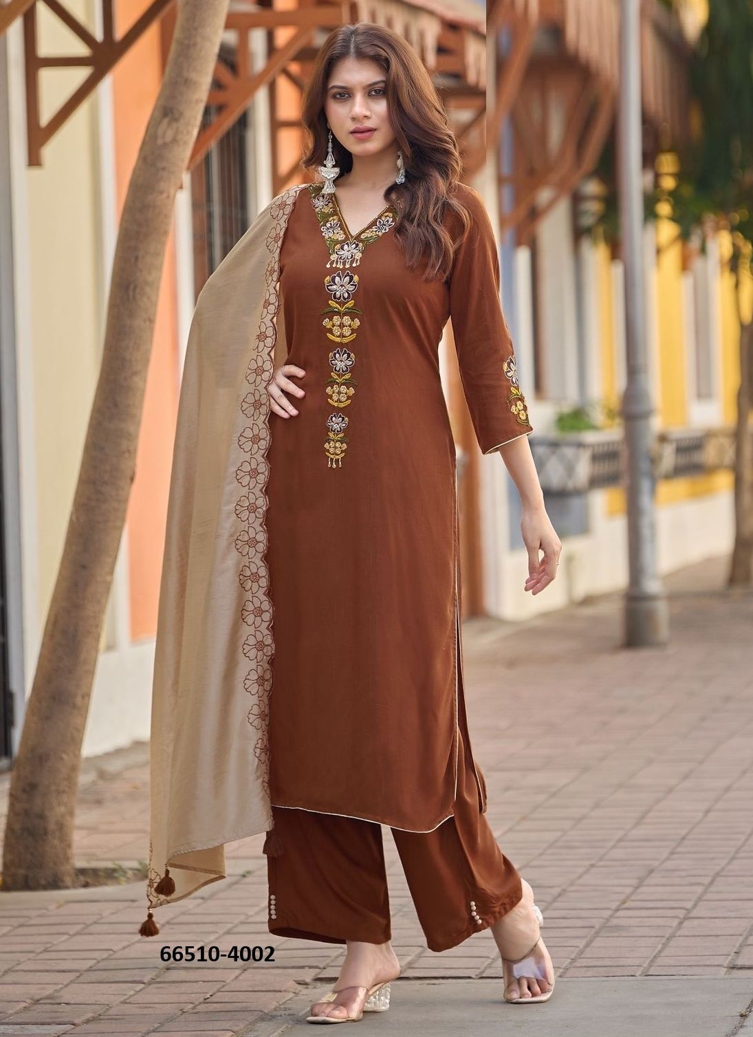 SANGINI - Catalog # 66510 (Set of 6 Readymade Salwar Suits)