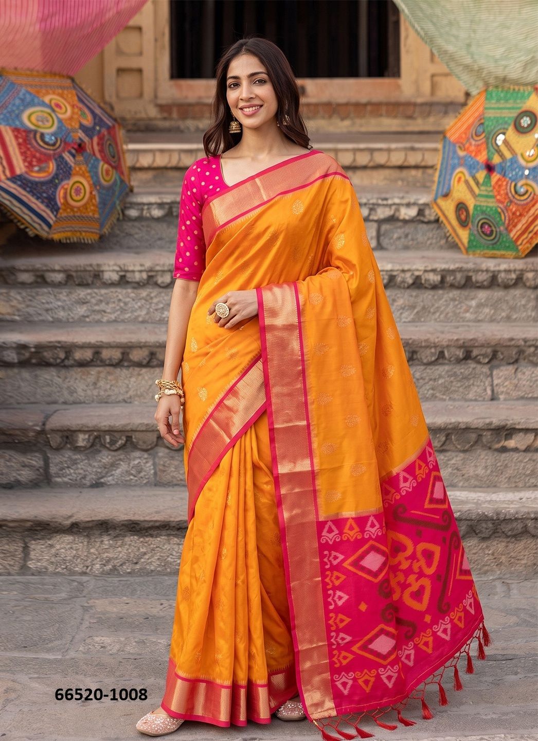 RIVAAZ SILK - Catalog # 66520 (Set of 8 Sarees) RIVAAZ SILK - Catalog # 66520 (Set of 8 Sarees)