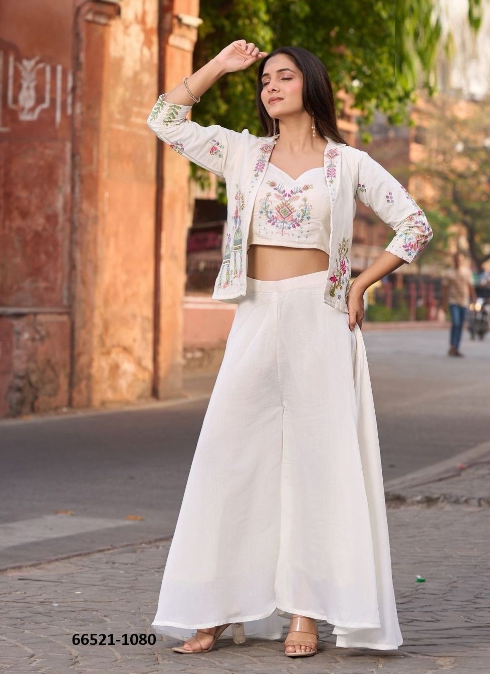 RUKSAT - Catalog # 66521 (Set of 4 Indo-Western Outfits) RUKSAT - Catalog # 66521 (Set of 4 Indo-Western Outfits)